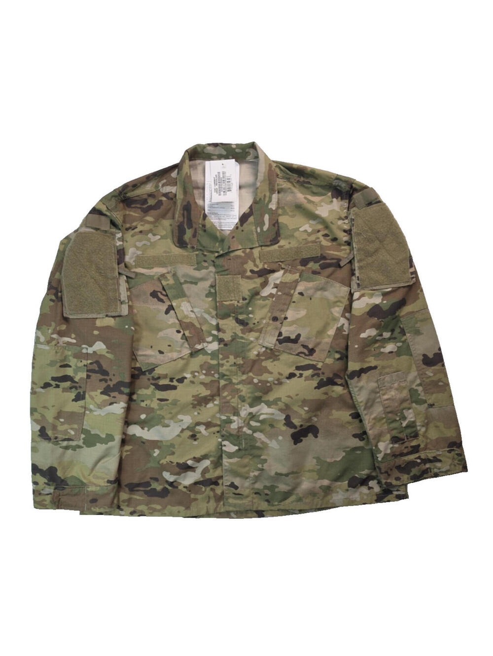 US Military FR W2 OCP Scorpion Camo Zip Combat Shirt Jacket Mens Large L NEW NWT